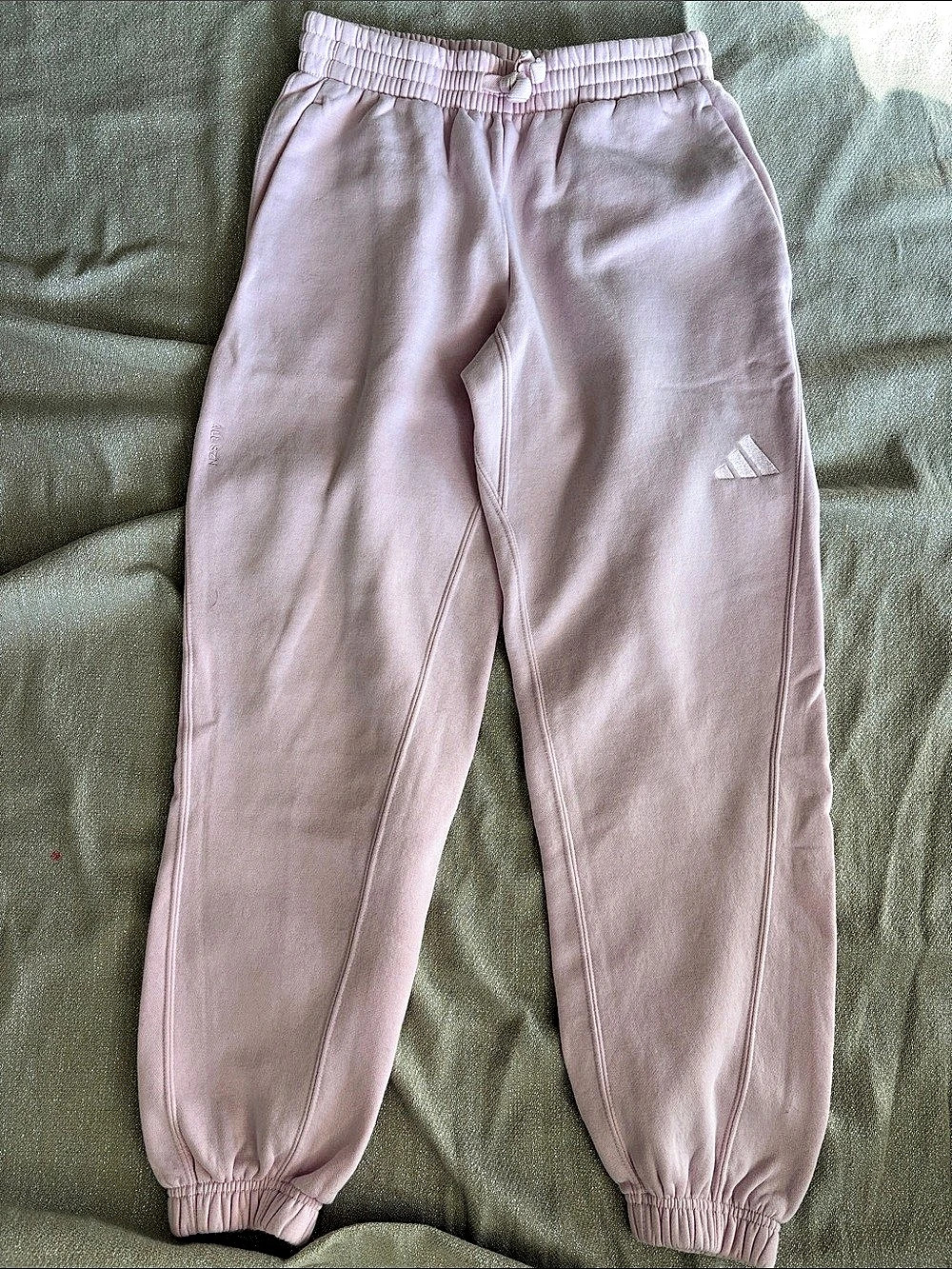 adidas all season french terry loose pants size xs
